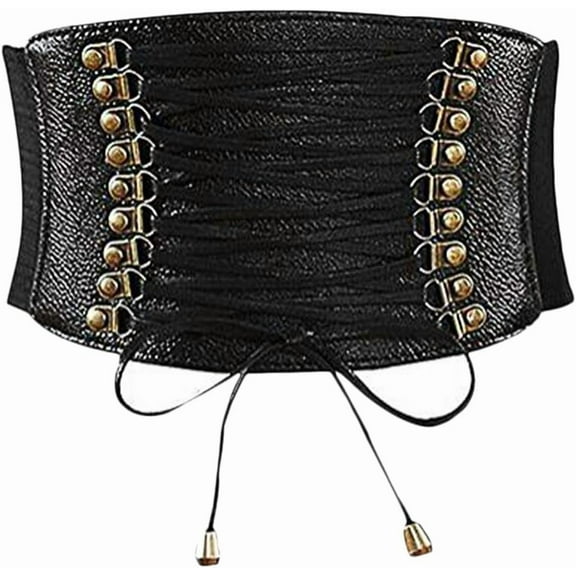 Zhengup Women's Vintage Elastic Cinch Belt Stretch Waist Band