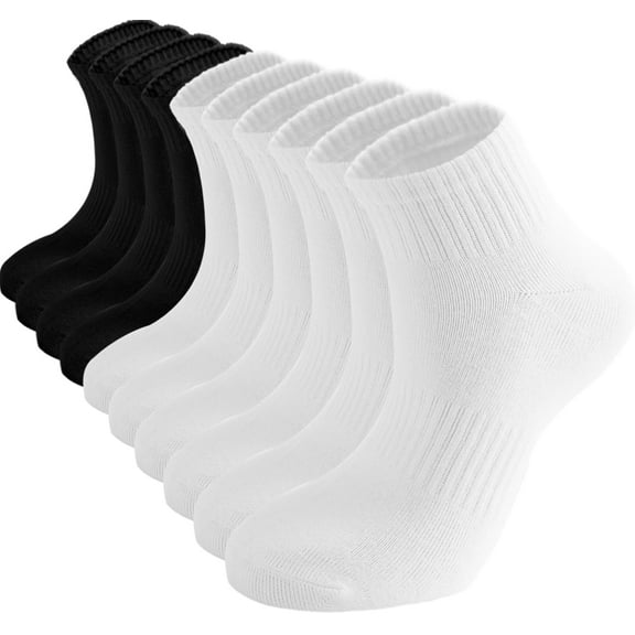 Zhengup Womens Ankle Socks Thin Cotton Gym Socks Athletic Mini Crew Socks 5 Pairs