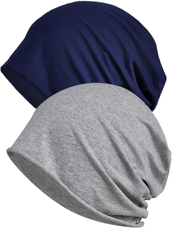 Womens Chemo Headwear Hats Cotton Slouchy Beanie Cap Scarf