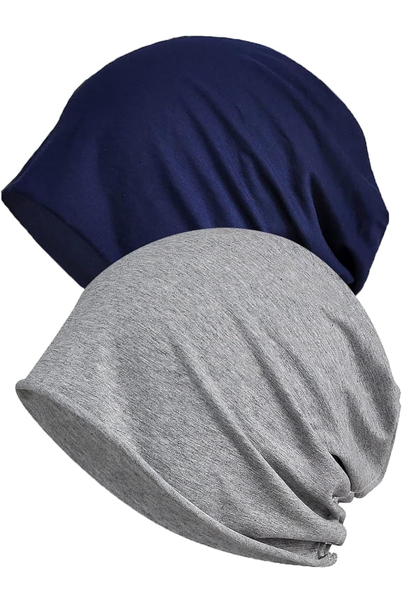 Womens Chemo Headwear Hats Cotton Slouchy Beanie Cap Scarf