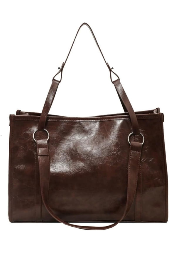 Womens Vintage Shoulder Bags Vegan Leather Crossbody Bag Large Tote Purse Handbag Top Handle Satchel Work