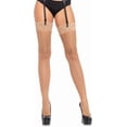 thumbnail image 1 of Zhengup womens Fishnet Lace Top Thigh High Stockings, 1 of 2