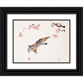 thumbnail image 1 of Zhengyan, Hu 18x15 Black Ornate Wood Framed with Double Matting Museum Art Print Titled - Page from Shi Zhu Zhai Flying Bird, 1 of 4