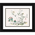 thumbnail image 1 of Zhengyan, Hu 18x15 Black Ornate Wood Framed with Double Matting Museum Art Print Titled - Page from Shi Zhu Zhai Tree with Blossom, 1 of 4