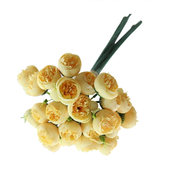 Zhi 27Heads Artificial Camellia Rose Bouquets Assorted Shades, Great for Wedding Party and Home Decor, Romantic Faux Blooms for Vase Displays