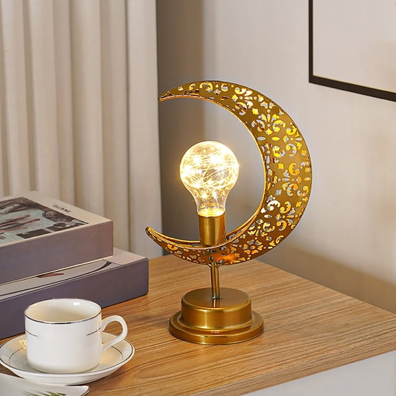 Zhi Assorted Design Moon And Star LED Lamp, Ideal for Home And Gift Giving, Durable Light For Bedroom And Accents