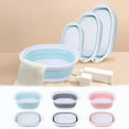 thumbnail image 1 of Zhi Portable Plastic Pool Foot Bath Tub Foldable Foot Soaking Basin for Camping Travel Pool Entry Ladder and Home Foot Spa Use, 1 of 4