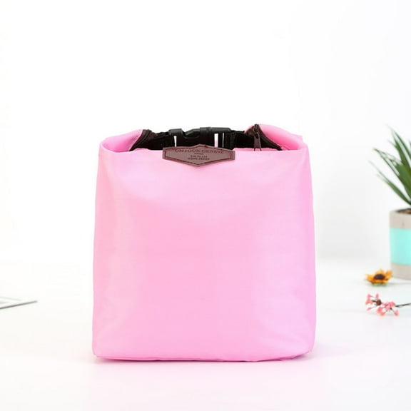 Zhi Small Insulated Cool Bag Zip Mini Lunch Cooler Bag Multifunctional Shopping Picnic Bag for Work School Outdoor