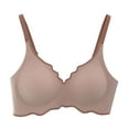 thumbnail image 1 of Zhi Women's Satin Wire-Free Bra, French Triangle Cups, Sexy & Elegant for Lounge & Casual Wear, 1 of 5