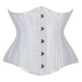 thumbnail image 1 of Zhi Women's Vintage Leather Corset, Steel Boning & Buckle Details, Gothic Style for Cosplay Events, 1 of 5