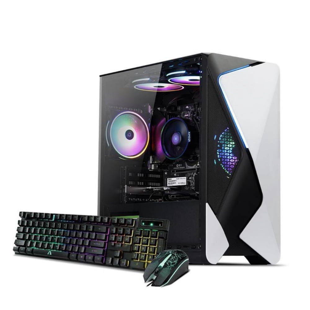 MXZ Gaming PC Desktop Computer, AMD Ryzen 5 5600G 3.6GHz, AMD