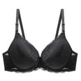 thumbnail image 1 of YLOMAY Bra for Women Woman's Underwear Lace Bras Solid Color Stylish Brassiere Ladies Loose Everyday Wear Black 90, 1 of 2