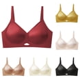 thumbnail image 1 of YLOMAY Women Bras Women Underwear Push up Bras Solid Color Stylish Brassiere Ladies Loose Everyday Wear Beige L, 1 of 3