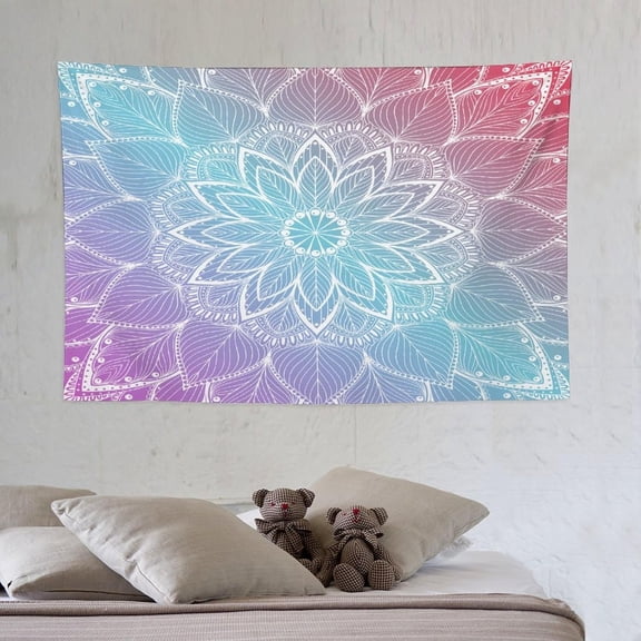 ZhiRain Vintage Bohemian Tapestry Wall Hanging Colorful Mandala Indian Pattern Tapestries Home Decor for Living Room Bedroom Apartment Farmhouse Dorm 40"x60"