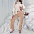 thumbnail image 1 of ZhiZhuang Fleece Pajamas for Women Set Plus Size,Women 2 Piece Sleepwear Pajamas Set Soft Comfy Fleece Pjs for Winter, 1 of 6