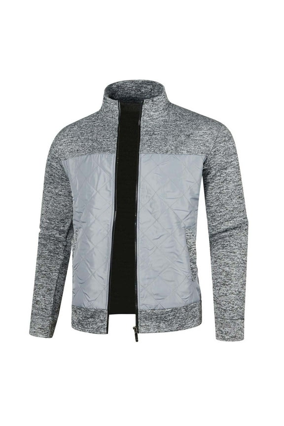 Lightweight Coat for Men,Mens Softshell Packable Stank Collar Jacket Caot Washed Duck Sherpa-Lined Warm Winter Padded Coats Suit