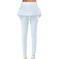 thumbnail image 1 of ZhiZhuang Skorts for Woman with Leggings Women's Cotton Comfort High Waisted Leggings with Mini Skirt, 1 of 5