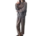 thumbnail image 1 of ZhiZhuang Super Soft Pajamas for Women Set,Long Sleeve Top And Lounge Pant With Pockets Sleepwear Set Oufits, 1 of 4