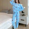 thumbnail image 1 of ZhiZhuang Two Piece Womens Pajama Sets,Cozy Fleece Oversized Pullover Pants Sets Loungewear Loose Plush Sleepwear, 1 of 4