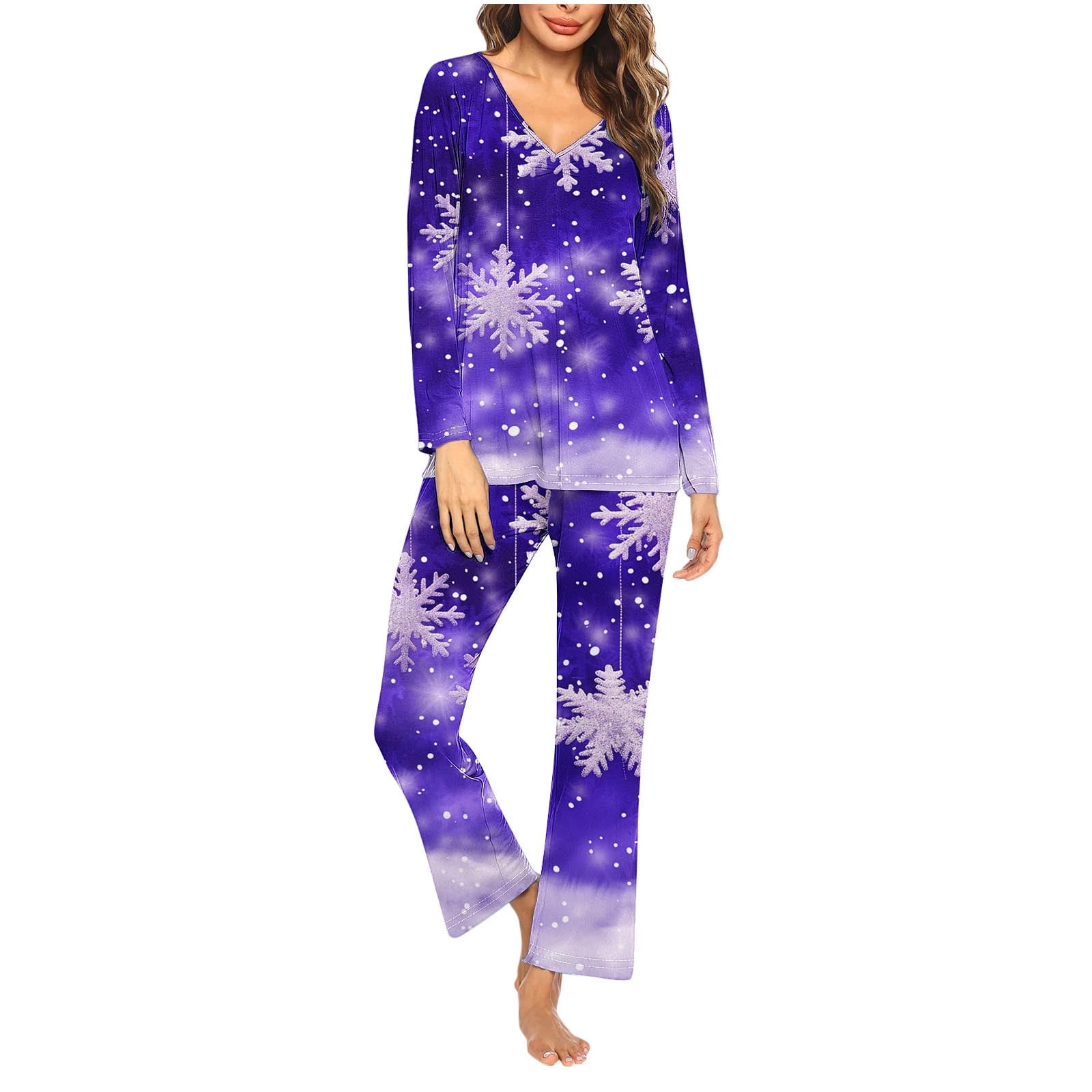 Christmas Geometric Pullover and Pants Lounge Set