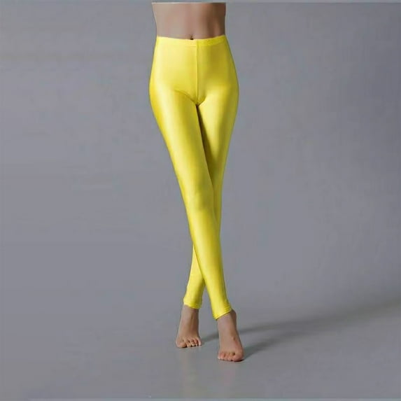 ZhiZhuang Womens Fluorescent Colors Leggings Stretched Sports Tights Workout Yoga Pants