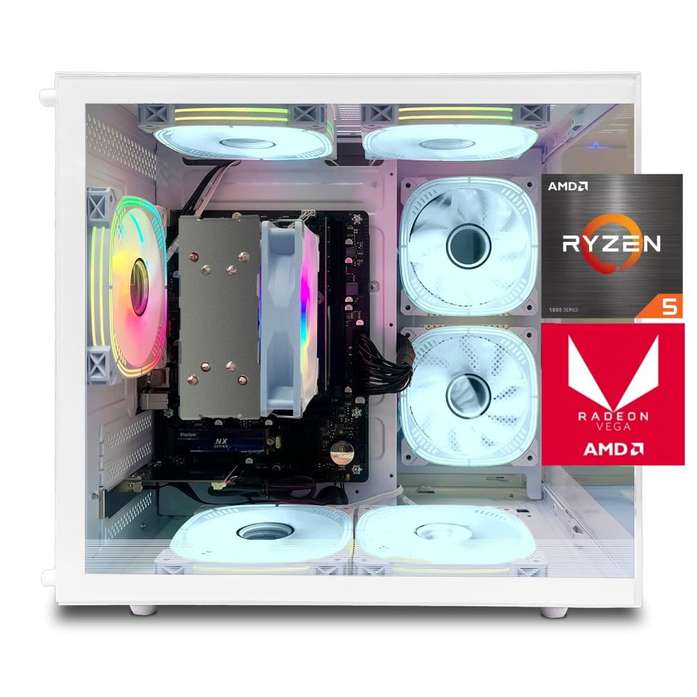 Zhic Gaming Desktop PC, Amd Ryzen 5 5600GT, 16GB Ram,512GB SSD