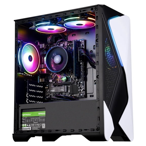 Zhicgcp Gaming Desktop PC, Amd Ryzen 5 5600GT, AMD Radeon Graphics, 16GB Ram, 512GB SSD, Windows 11 Home