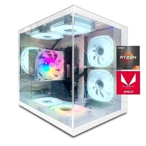 Zhicgcp Gaming Desktop PC, Amd Ryzen 5 5600GT, AMD Radeon Graphics, 16GB Ram, 512GB SSD, Windows 11 Home