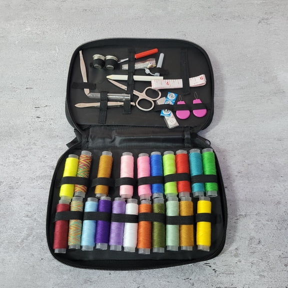 Zhinva Sewing kits Complete Sewing Kit: Includes 20 Thread Spools, Scissors, and Various Tools