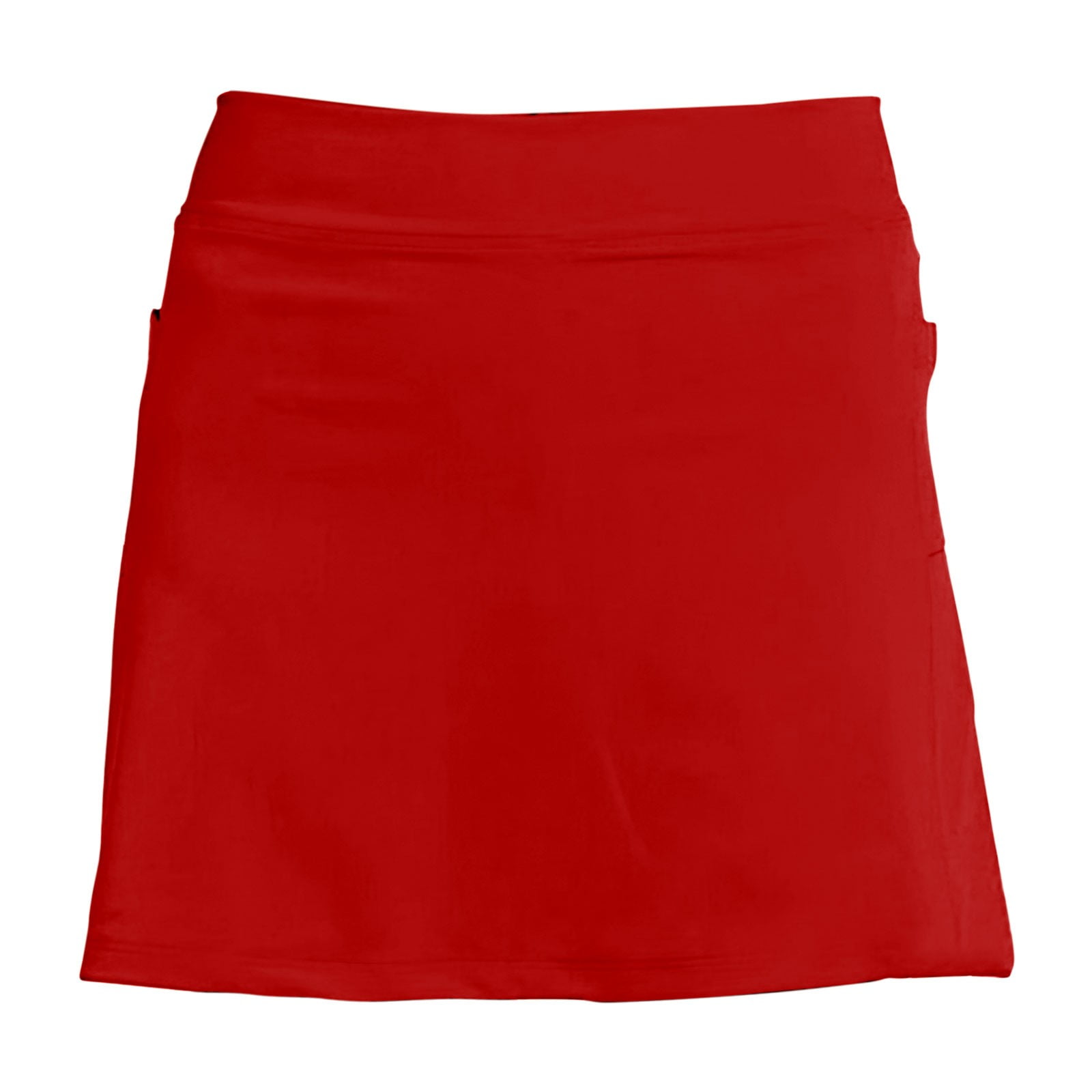 Women solid Mini Skorts - Red
