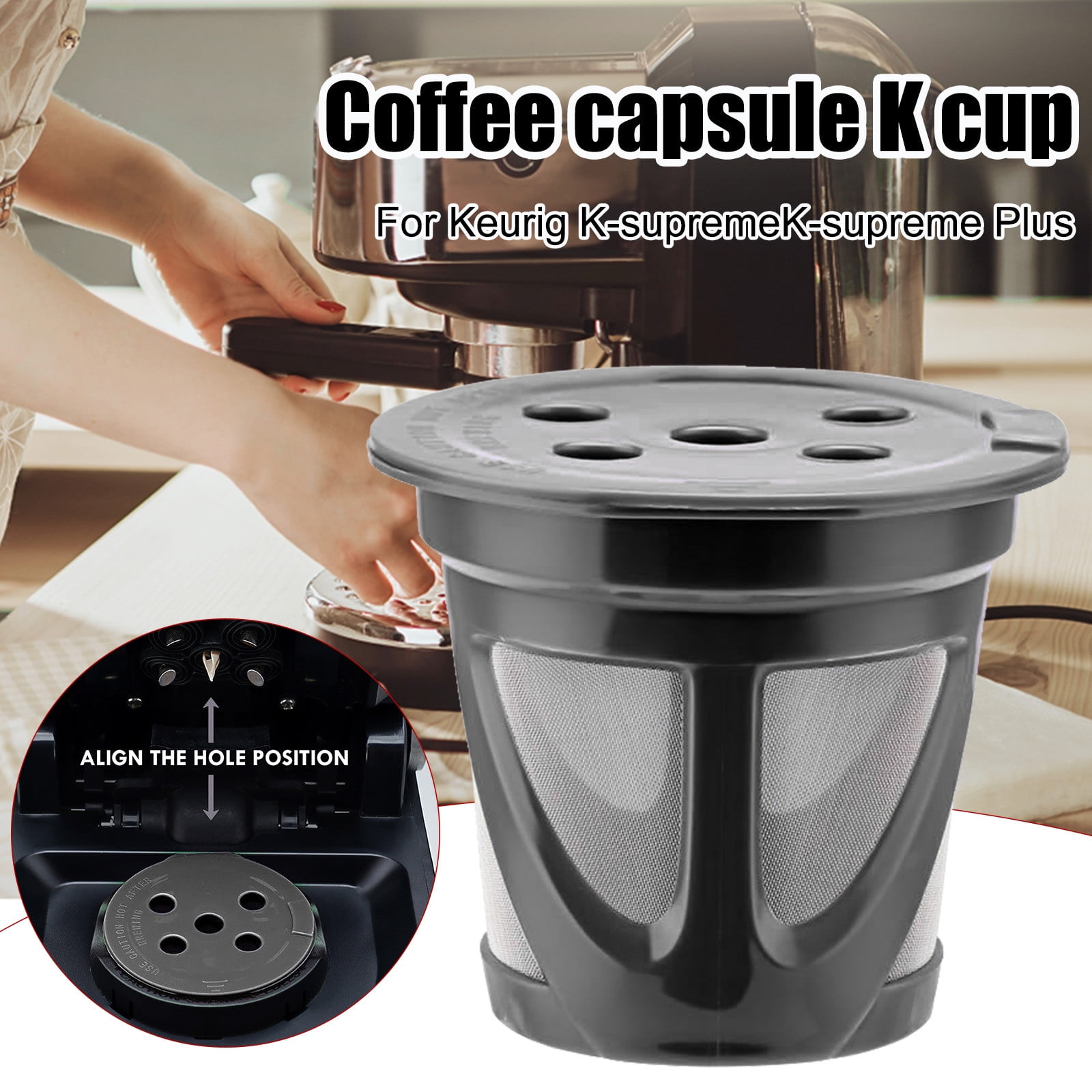 Zhiui Pepper Mill Reusable Coffee Cup Single Serve Coffee MakEr