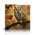 thumbnail image 1 of Zhiwo Canvas Wall Art Prints Painting Owl Birds Autumn Fall Maple Leaf Wall Decorative Artwork Ready to Hang for Living Room,, 1 of 5