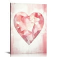 Zhiwo Pink Wall Art Abstract Geometric Paintings on Canvas Print