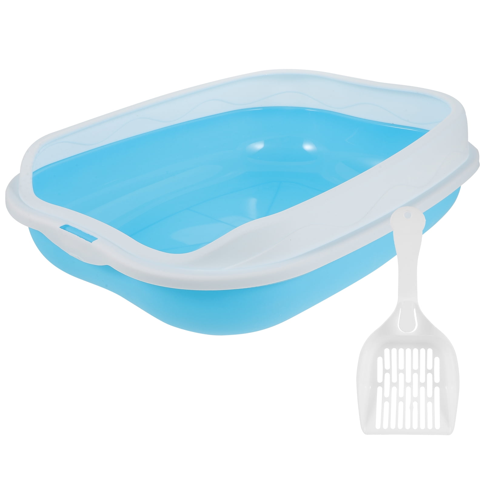 Zhiyie 1 Set of Open Type Cat Kitten Toilet Pet Cat Litter Box Kitten
