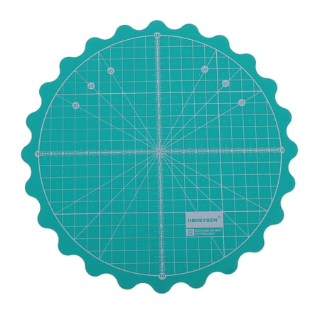 1PC Round Fabric Cutting Mat with Rotating Rotary Turntable for Precise Crafting and Sewing