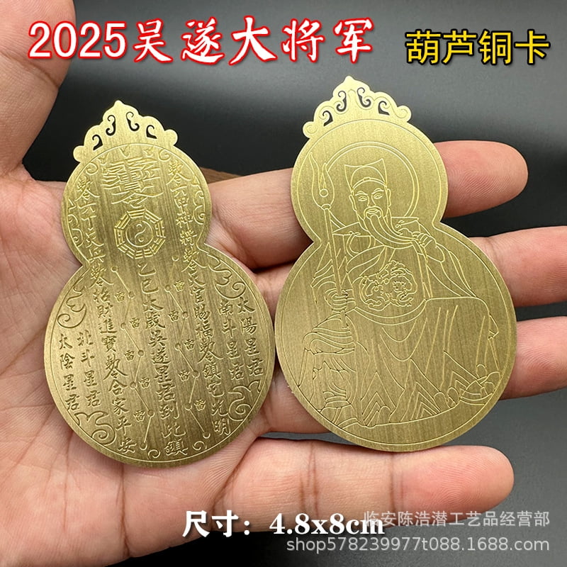 Zhiyie 2pcs Chinese Style Amulet Card Year of the Snake 2025 Taisui