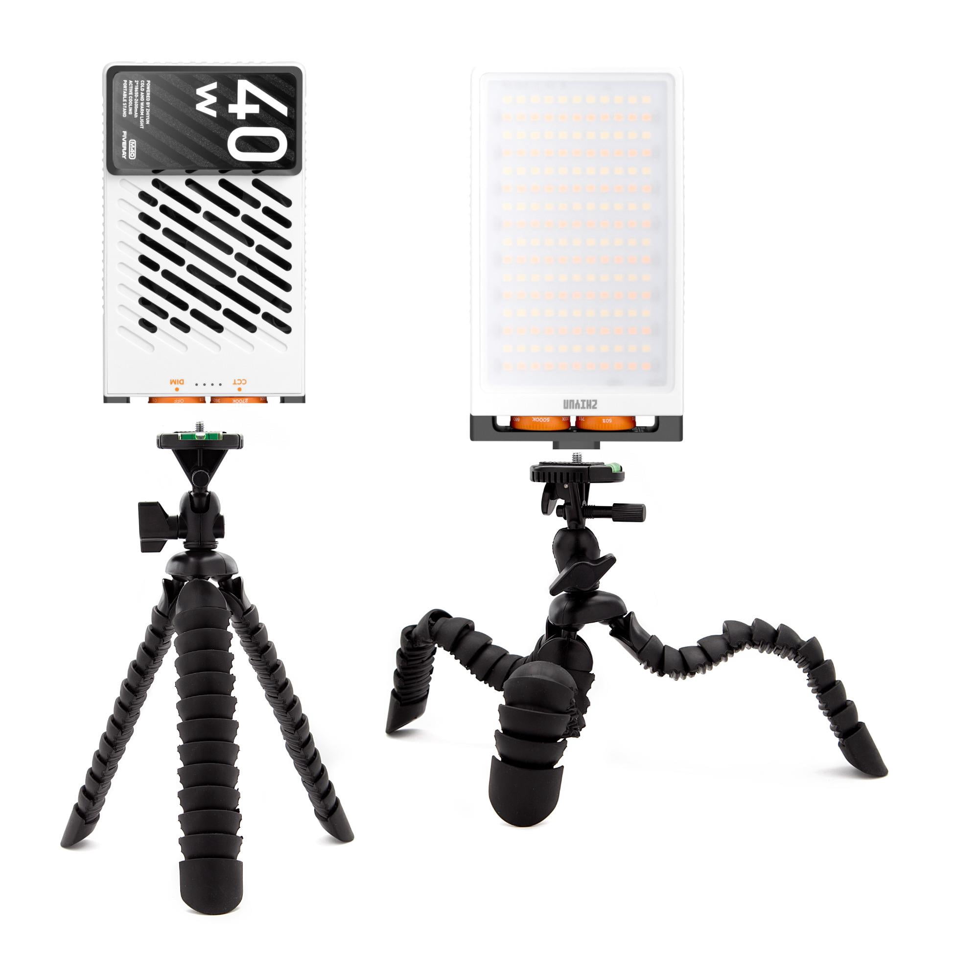 Zhiyun FIVERAY M40 Powerful 40W Pocket LED Light 2 Pack Bundle With zhiyun-fiveray-m40-powerful-40w-pocket-led-light-2-pack-bundle-with