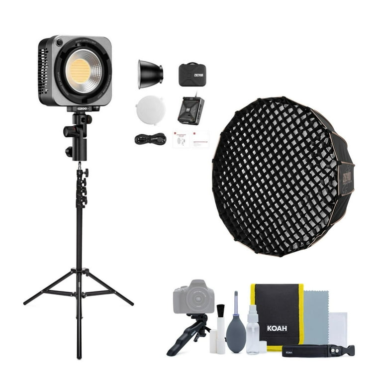 Zhiyun MOLUS G200 Bi-Color LED Monolight Bundle with Parabolic