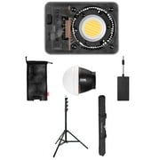 Zhiyun PLX105 MOLUS X60 60W Bi-Color Pocket COB LED Light, Bundle with 9.5 Pro Air-Cushioned Light Stand