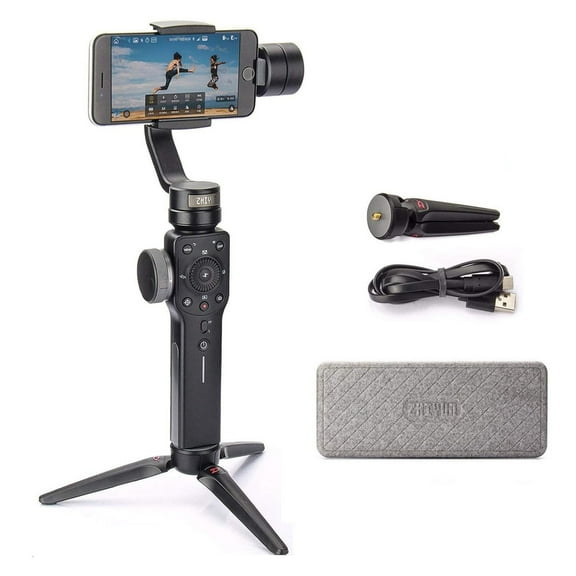 Zhiyun Smooth 4 Gimbal Stabilizer for Smartphone CellPhone 3-Axis Handheld Gimbal for Vlogging Live Video Kit Support Cellphone 210g MAX