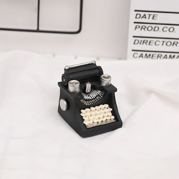 Zhlbeerr Mini typewriter Small Ornaments,Vintage Minimalist Decorative Ornaments 1.85x2.13x2.24inch