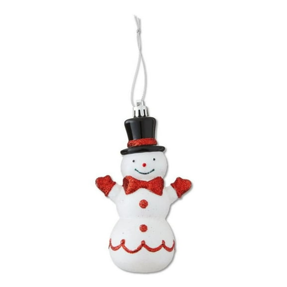 Zhmrfg Christmas Snowman Acrylic Ornament, Flat Hanging Waterproof Decor, Whimsical Floating Effect Ornament for Home Christmas Tree Glass Window Porch Indoor Outdoor Holiday Festive Gift