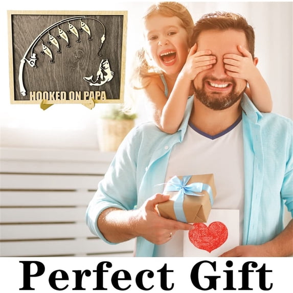 Zhmrfg Father’s Day Personalized Wood Sign Custom Gift for Dad from Daughter, Son, or Wife Decorative Father's Day Gift for Home or Office Display Special Personalized Keepsake for Fathers