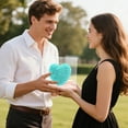 thumbnail image 1 of Zhmrfg Valentine's Day Decor, 3D Rose Heart Gift Box, Foam Eternal Flower Clear Protective Case Multi-Color Long-Lasting No Maintenance Decor for Desktop Home Valentine's Day Birthday Romantic Gift, 1 of 6