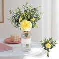 thumbnail image 1 of Zhmrfg Valentine's Day Decor Artificial Rose Bouquet Silk Flowers Wedding Ceremony Floor Arrangement Romantic Gift for Girlfriend Wife Anniversary Birthday Mother's Day Home Decoration Idea, 1 of 6