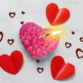 thumbnail image 1 of Zhmrfg Valentine's Day Decor Heart Shaped Aromatherapy Candle Elegant Design Long-Lasting Burn Soothing Fragrance Decor For Romantic Dinners Home Bedroom Valentine's Day Gift Lover Friend Relaxation, 1 of 5