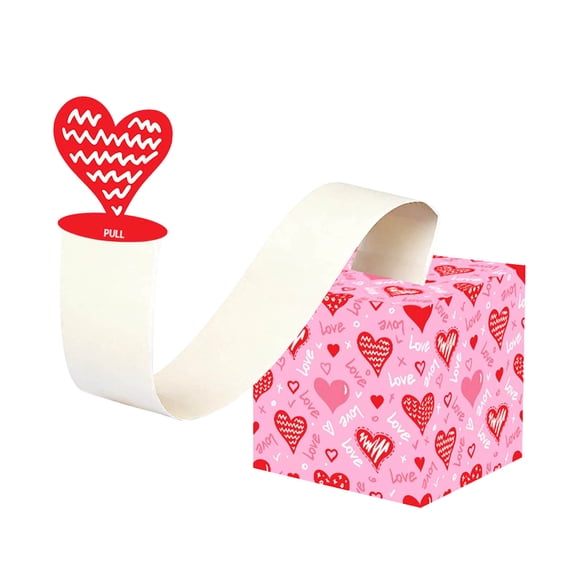 Zhmrfg Valentine's Day Decor-Valentines Day Money Drawer Paper Box, Innovative Surprise Cash Gift Box Heartwarming Design Gift Storage for Holiday Gathering Bridal Shower Valentine's Day Special Gift