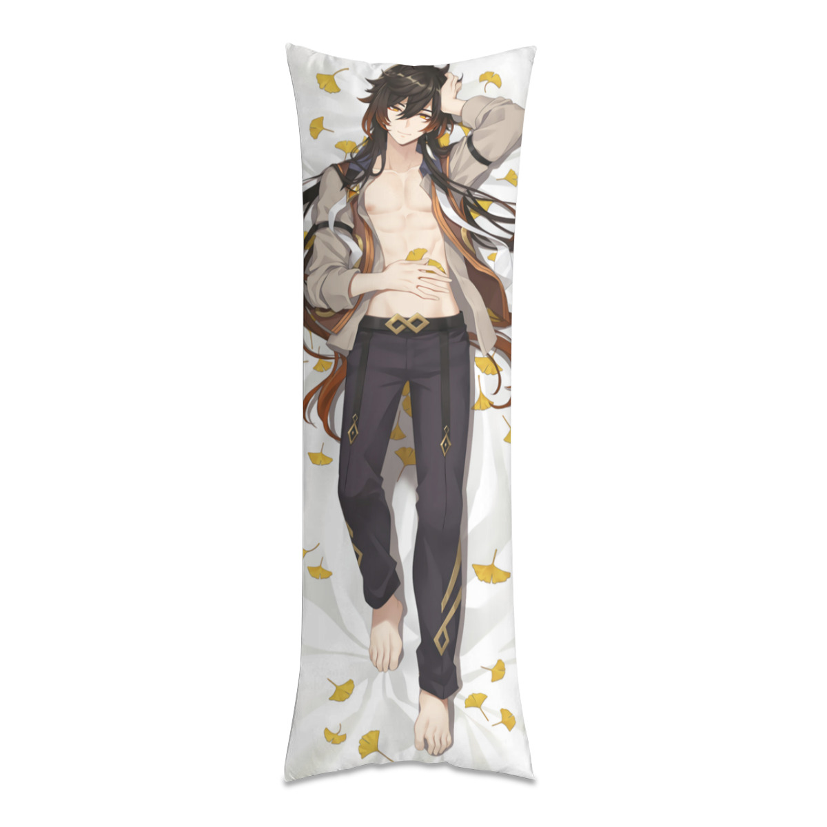 Zhongli Body Pillow Cover Case Hugging Soft Anime Character Merch
