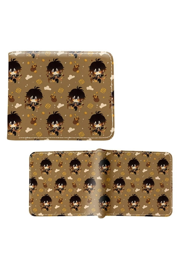 Zhongli Patterns - Genshin Impact 4x5" Bi-Fold Wallet