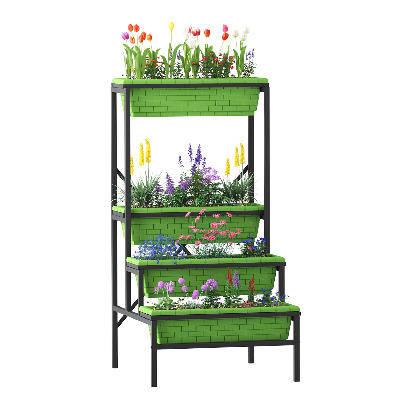 5 Tier Vertical Gardening Stackable Planter VIVOSUN Color: Ivory, Set of: 15